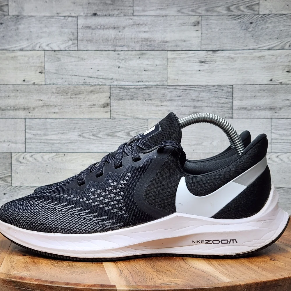 Nike Women's Size 8 Zoom Winflo 6 Shoes Black Running Sneakers BQ3192-003 - Picture 6 of 16